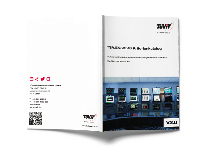 TSA.EN50518: TÜViT-eigener Kriterienkatalog zur Prüfung & Zertifizierung von Alarmempfangsstellen (AES) auf Grundlage der DIN EN 50518 TSA.EN50518: TÜViT-eigener Kriterienkatalog zur Prüfung & Zertifizierung von Alarmempfangsstellen (AES) auf Grundlage der DIN EN 50518