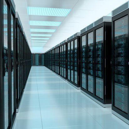 Flur in einem Rechenzentrum