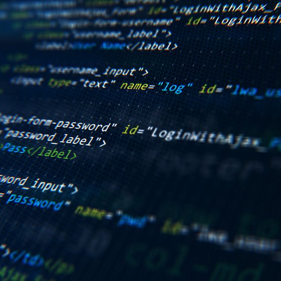 Code auf einem Bildschirm