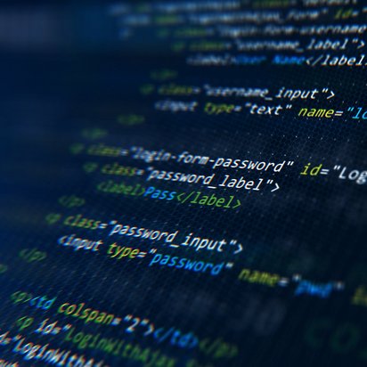 Code auf einem Bildschirm