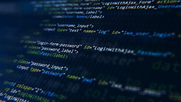 Code auf einem Bildschirm