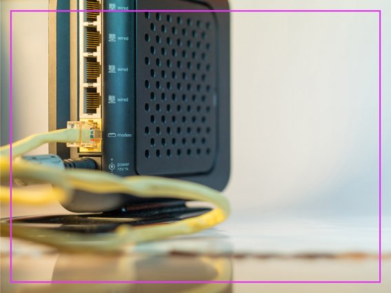 router-rückseite Rückseite eines Routers