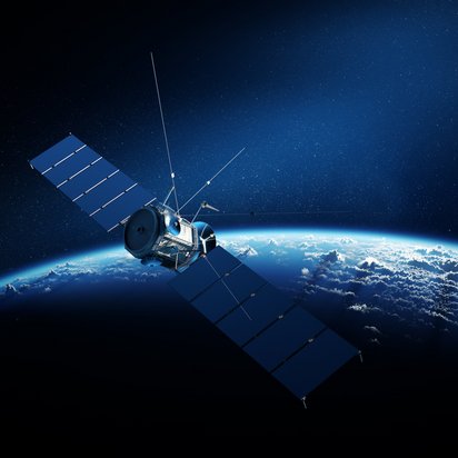 Satellit-Erde-Weltraum-1 Satellit umkreist die Erde