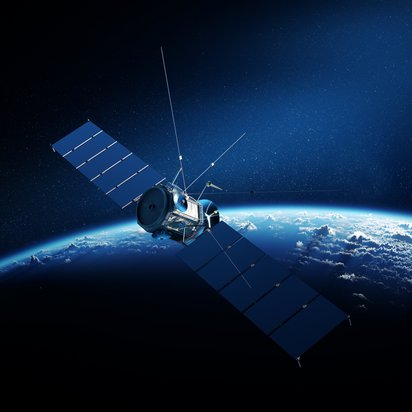 Satellit-Erde-Weltraum-1 Satellit umkreist die Erde