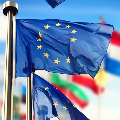 Europa-EU-Flagge-Europäische-Union Flagge der Europäischen Union