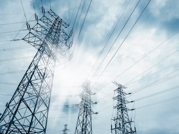 Electricity pylons